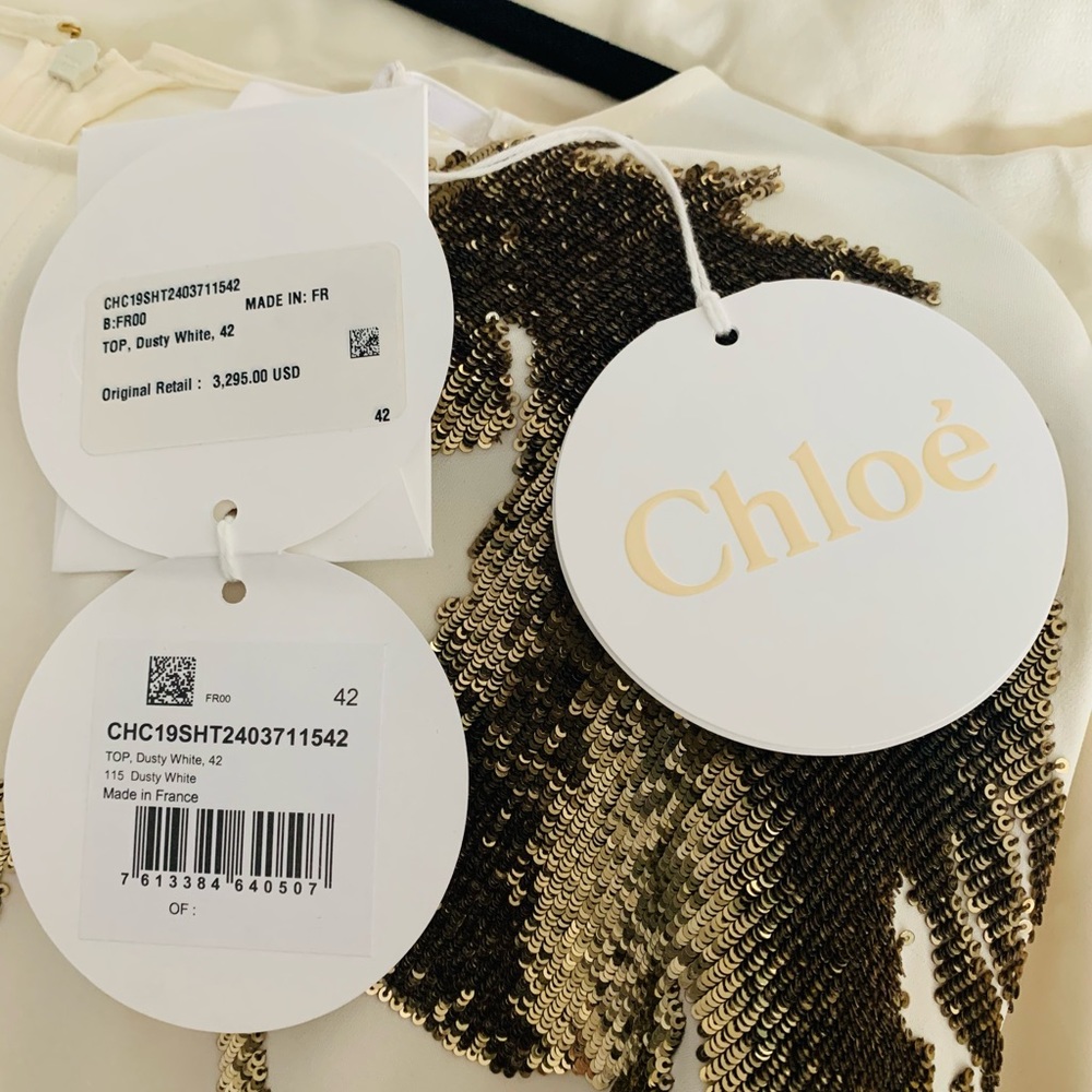 Chloe horse-embroidered top NWT - Picture 6 of 6